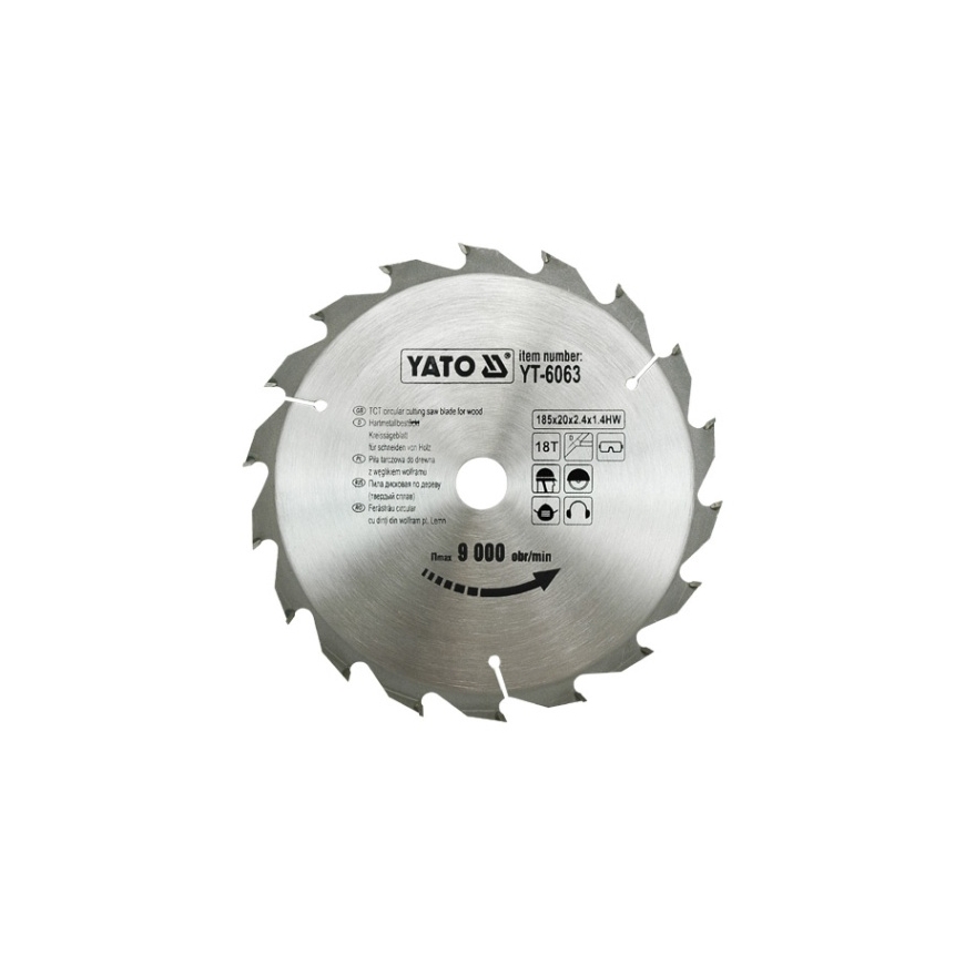 Yato YT-6063 diskinio pjūklo ašmenys 18,5 cm 1 vnt