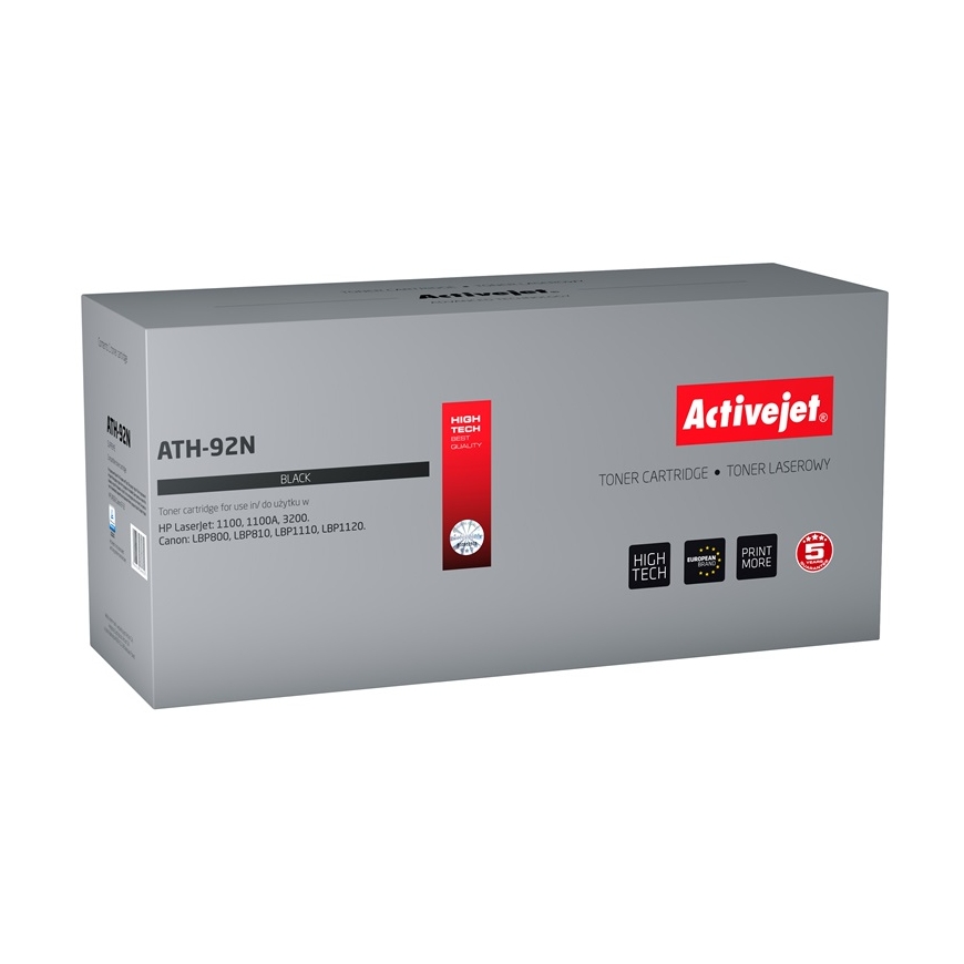 Activejet ATH-92N toonerikassett 1 tk Kokkusobiv Must