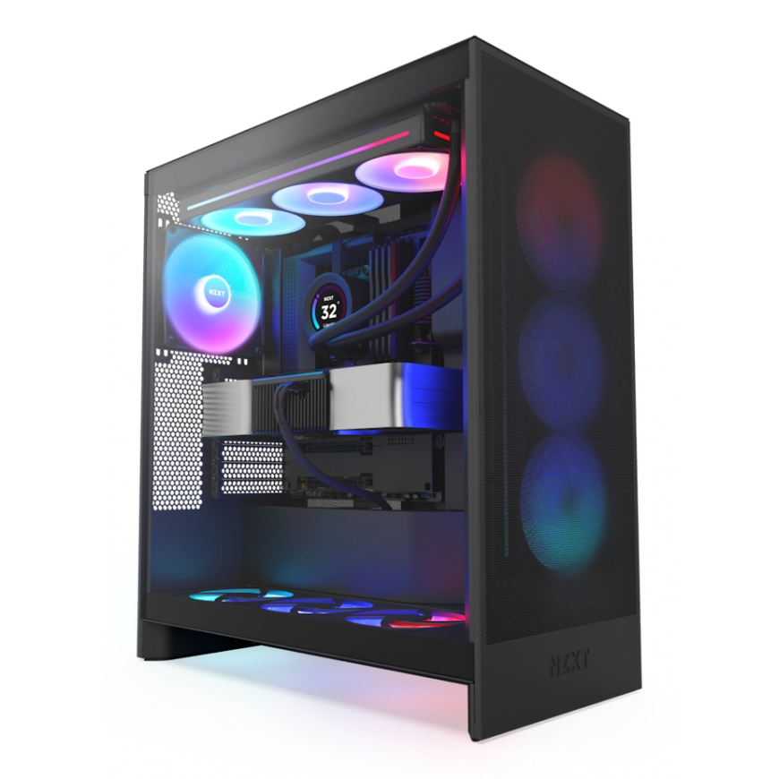 NZXT H7 Flow RGB „Midi Tower“ Juoda