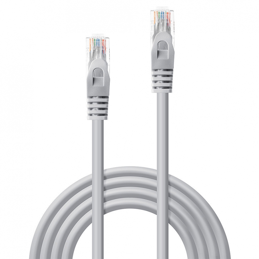 Lindy 48408 networking cable Grey 3 m Cat5e U/UTP (UTP) – 3