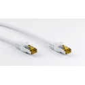 Goobay RJ45 Patch Cord CAT 6A S/FTP (PiMF), 500 MHz, with CAT 7 Raw Cable, white, 2m Goobay RJ45 Patch Cord CAT 6A S/FTP (PiMF), 500 MHz, with CAT 7 Raw Cable, white, 2m