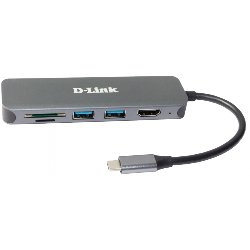 D-Link 6-in-1 USB-C Hub with HDMI/Card Reader/Power Delivery – 2