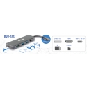 D-Link DUB-2327 док-станция для ноутбука Проводная USB Type-C Серый D-Link DUB-2327 док-станция для ноутбука Проводная USB Type-C Серый