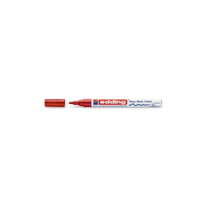 Edding 751 Sarkans 10 pcs
