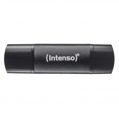 Intenso 3544490 USB-muisti 64 GB USB Type-A / USB Type-C 3.2 Gen 1 (3.1 Gen 1) Musta