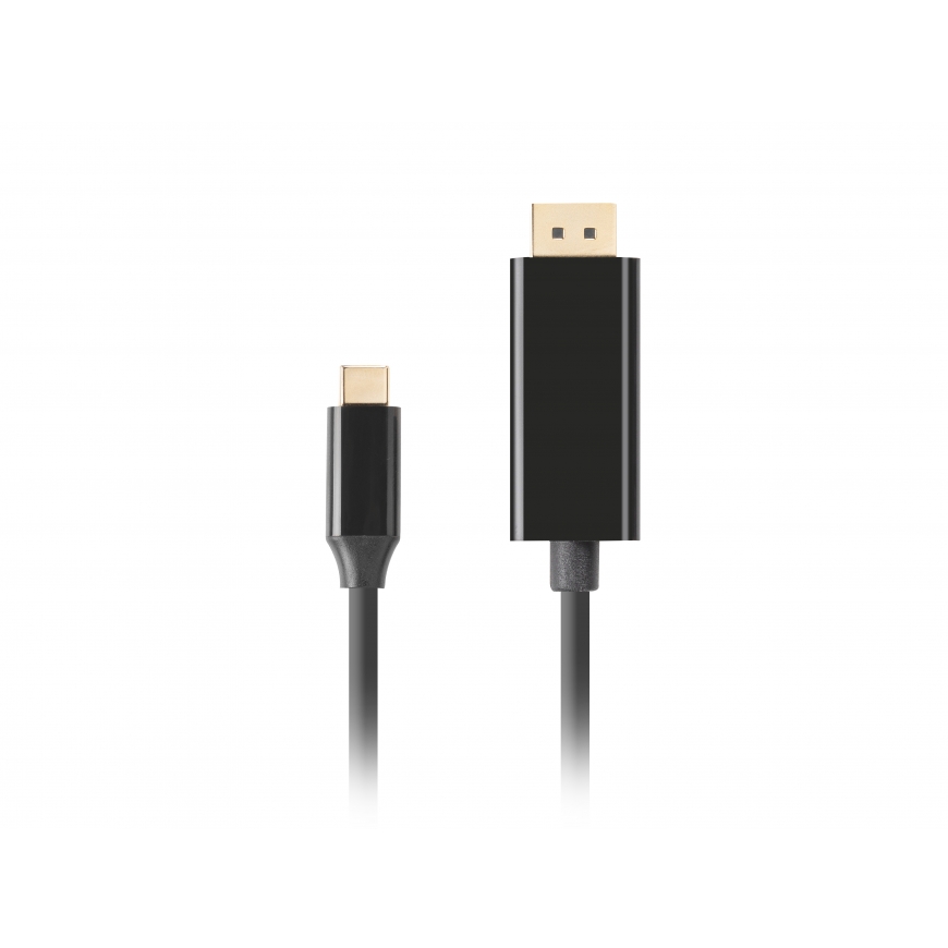 Lanberg CA-CMDP-10CU-0005-BK video kabeļu aksesuārs 0,5 m USB Veids-C DisplayPort Melns – 2
