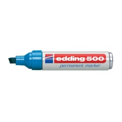 Edding 500 перманентная маркер Скошенный наконечник Синий 10 шт