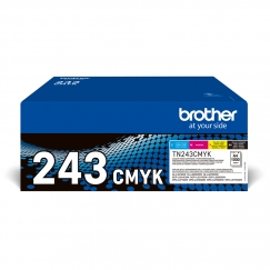 Brother TN-243CMYK tonera kārtridžs 1 pcs Oriģināls Melns, Tirkīzzils, Fuksīns, Dzeltens