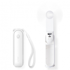 Jisulife Handheld Fan Life8 Plus Portable USB Fan with Power Ban