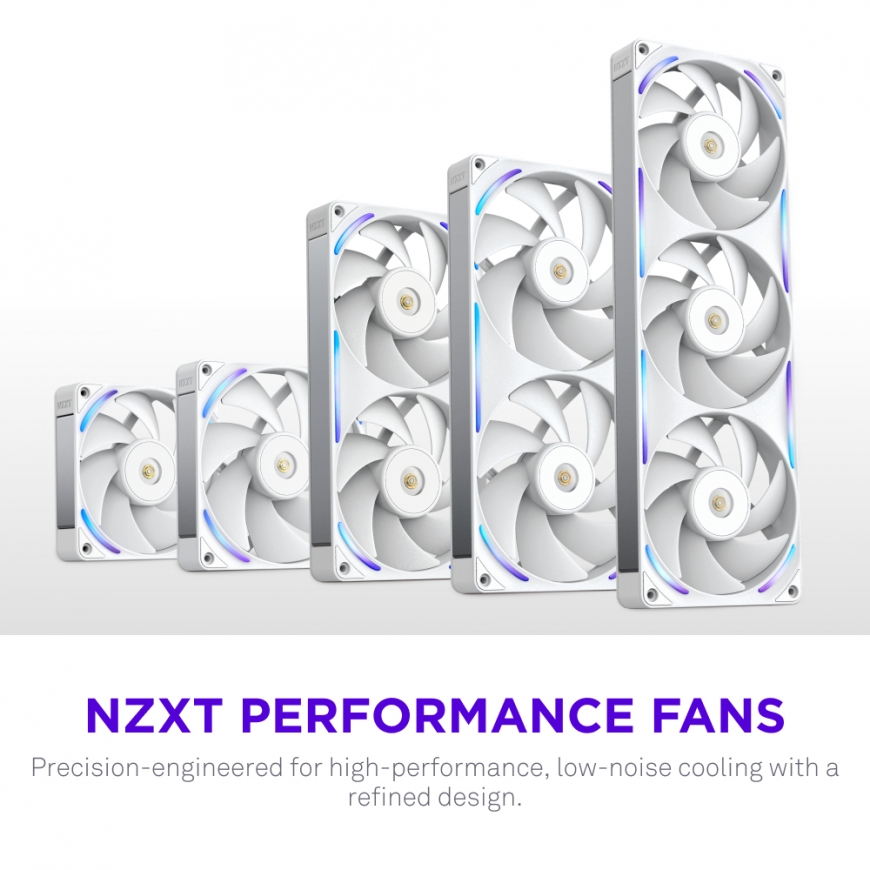 NZXT F120X Computer case Fan 12 cm White 1 pc(s) – 3