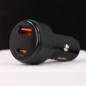 Blavec Car charger BS-04B-C Volt - USB + Type C - QC 3.0 18W PD Blavec Car charger BS-04B-C Volt - USB + Type C - QC 3.0 18W PD