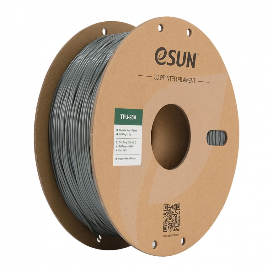 eSUN TPU-95A Термопластичный полиуретан (ТПУ) Серый 1 kg