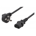 Deltaco DEL-109CHI elektrības kabelis Melns 2 m IEC C13 Deltaco DEL-109CHI elektrības kabelis Melns 2 m IEC C13