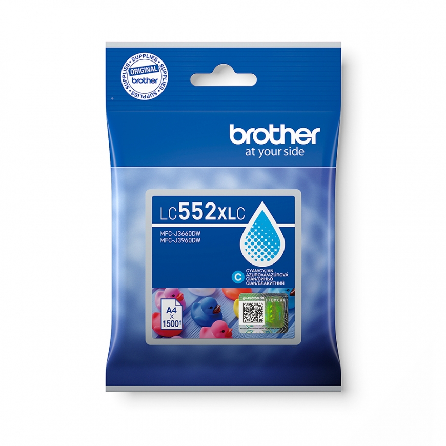 Brother LC552XLC ink cartridge 1 pc(s) Original Cyan