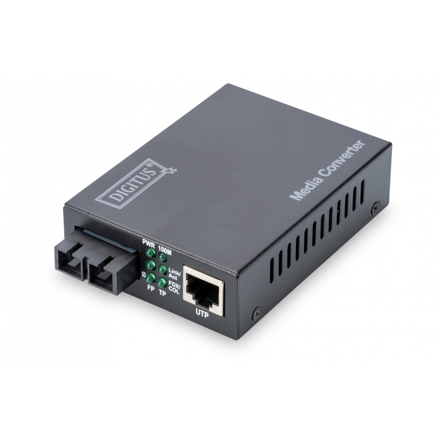 Digitus DN-82021-1 meediakonverter Sisemine 1310 nm Üksikrežiim Must