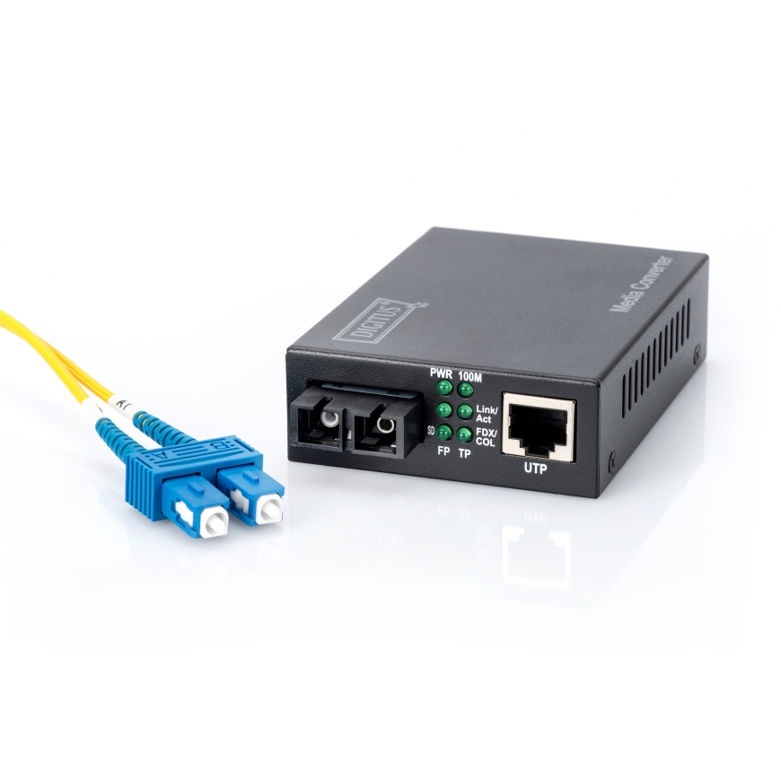 Digitus DN-82021-1 verkon mediamuunnin Sisäinen 1310 nm Yksittäistila Musta – 3