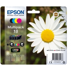 Epson Daisy C13T18064012 струйный картридж 1 шт Подлинный Стандартная Черный, Голубой, Пурпурный, Желтый