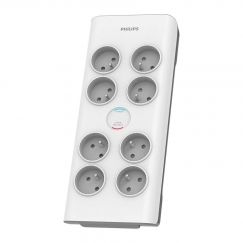 Philips SPN7080WA/60 viršįtampių ribotuvas Balta 8 AC išvestis(ys / čių) 2 m