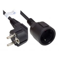 Alcasa P0102-S020 pikendusjuhe 2 m 1 vahelduvvoolu kontakt Hoonesisene Must