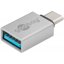 Goobay 56620 cable gender changer USB C USB A Silver