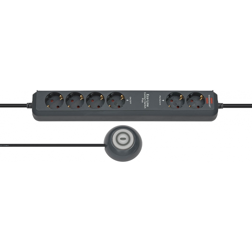Brennenstuhl Eco-Line Comfort Switch pagarinātājs 2
