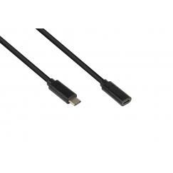 Alcasa 2831-CV005S USB cable USB 3.2 Gen 2 (3.1 Gen 2) 0.5 m USB C Black