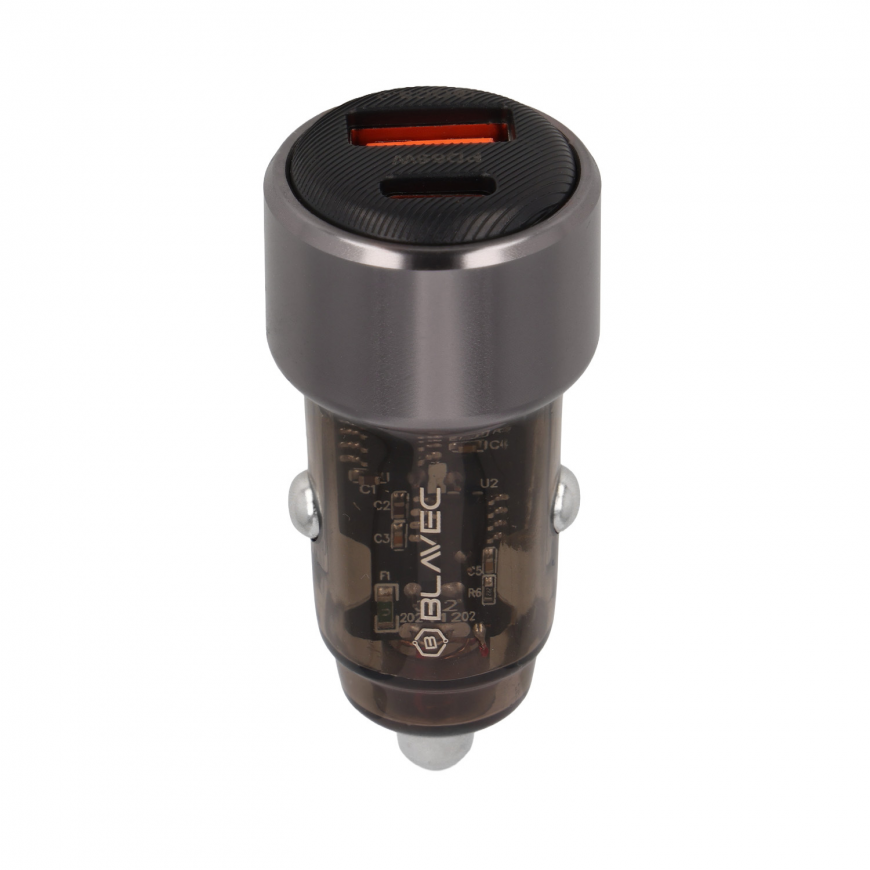 Blavec Car charger BS-05B-C Nitro - USB + Type C - QC 3.0 18W PD – 2
