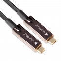 CLUB3D USB3.2 G2 TYPE-C ACT. OPT. A/V M/M 20M USB kabelis USB 3.2 Gen 2 (3.1 Gen 2) USB C Juoda