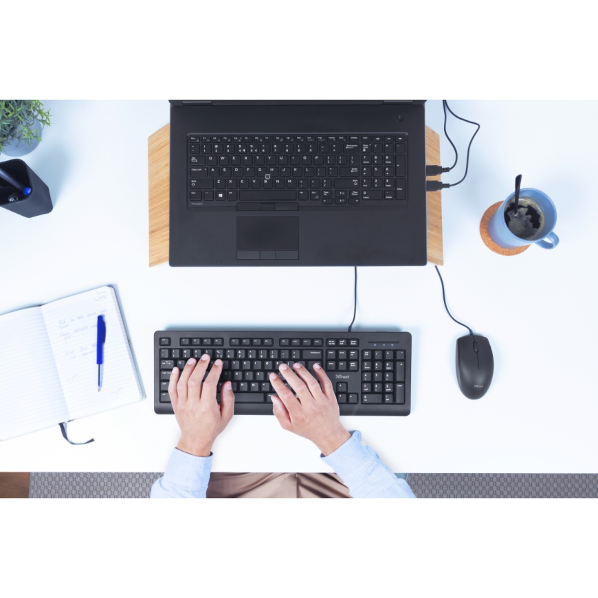 Trust Primo keyboard Universal USB German Black – 3