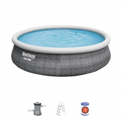 Bestway 57372 antžeminis baseinas Pripučiamas baseinas Apskritas 12362 L Pilka
