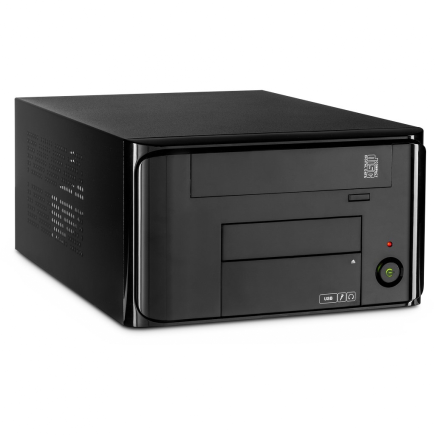 Inter-Tech MI-008 ITX Juoda