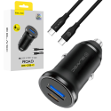 Blavec Car charger BS-01B-C Road - USB + Type C - QC 3.0 18W PD Blavec Car charger BS-01B-C Road - USB + Type C - QC 3.0 18W PD