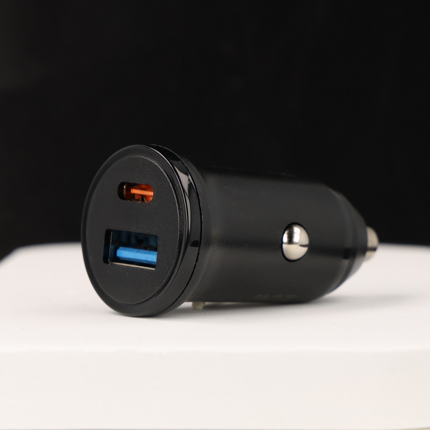 Blavec Car charger BS-01B-C Road - USB + Type C - QC 3.0 18W PD – 5
