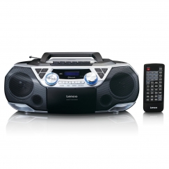 Lenco SCD-720SI радиоприемник Портативный Цифровой Черный, Серебристый