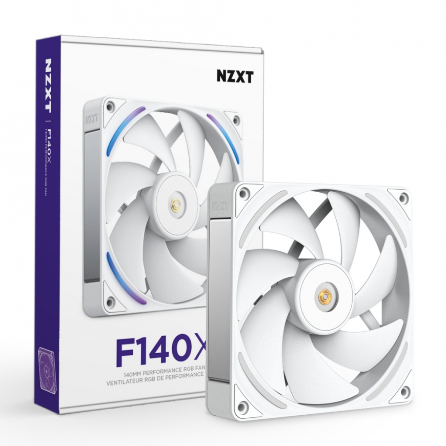 NZXT F140X Tietokonekotelo Tuuletin 14 cm Valkoinen 1 kpl – 2