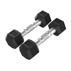 Гантели TUNTURI Platinum Hex Rubber Dumbbell, 2 x 2 кг