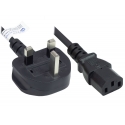 Alcasa P7030-S018 maitinimo kabelis Juoda 1,8 m G tipo maitinimo kištukas C13 šakotuvas
