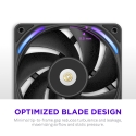 NZXT F360X Kompiuterio korpusui Ventiliatorius 12 cm Juoda 1 vnt