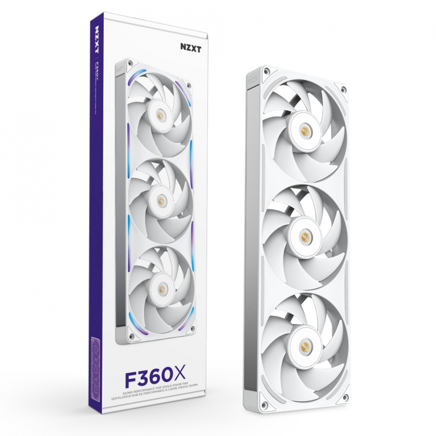 NZXT F360X Kompiuterio korpusui Ventiliatorius 12 cm Balta 1 vnt – 2