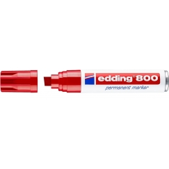 Edding 800 перманентная маркер Скошенный наконечник Красный 1 шт