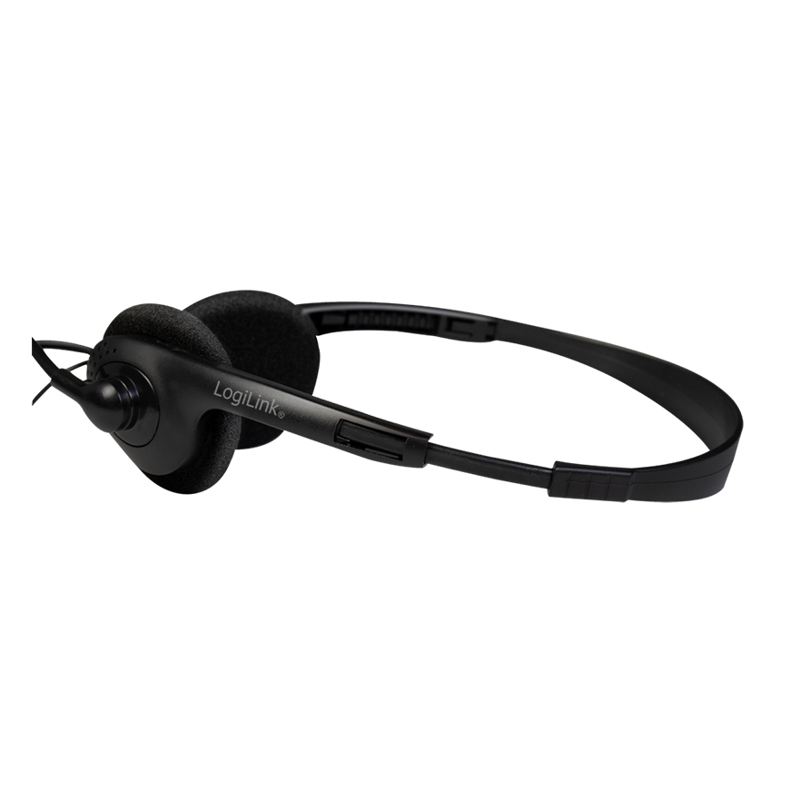 LogiLink HS0055 austiņas un brīvroku komplekts Vadu Mūzika / ikdiena Melns – 5