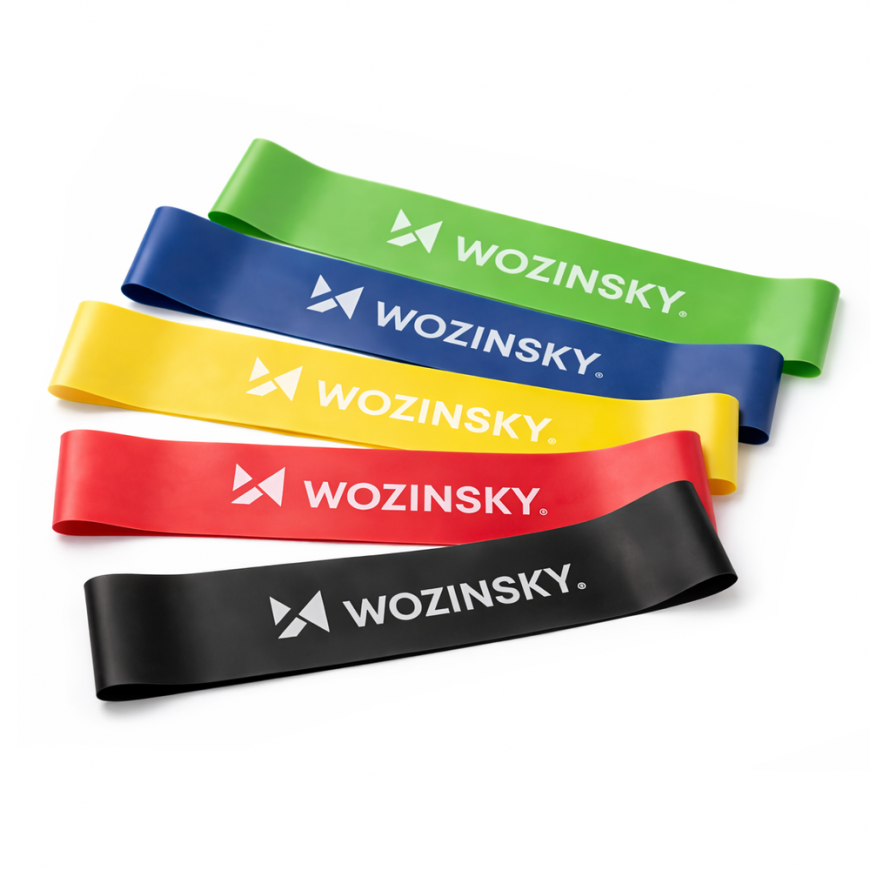 Wozinsky WGO-5 latex resistance bands - 5 pcs.