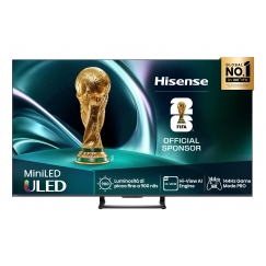 Hisense 55U7Q 139,7 cm (55") 4K Ultra HD Älytelevisio Wi-Fi Musta 450 cd/m²