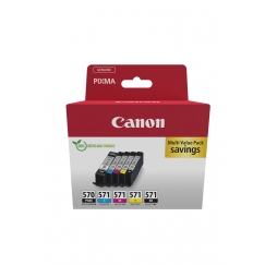 Canon 0372C006 tintes kārtridžs 5 pcs Oriģināls Melns, Tirkīzzils, Fuksīns, Dzeltens