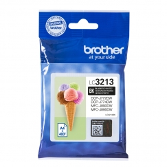 Brother LC-3213BK tintes kārtridžs Oriģināls Augsta (XL) produktivitāte Melns