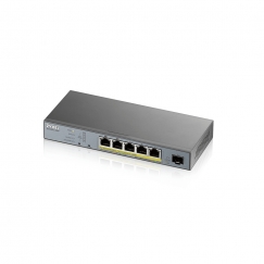 Zyxel GS1350-6HP-EU0101F tinklo komutatorius Valdomas L2 Gigabit Ethernet (10/100/1000) Maitinimas per Eternetą (PoE) Pilka