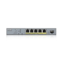 Zyxel GS1350-6HP-EU0101F tīkla pārslēgs Vadīts L2 Gigabit Ethernet (10/100/1000) Power over Ethernet