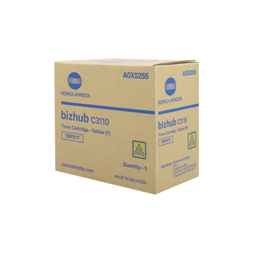 Konica Minolta TNP-51Y tonerio kasetė 1 vnt Originalus Geltona