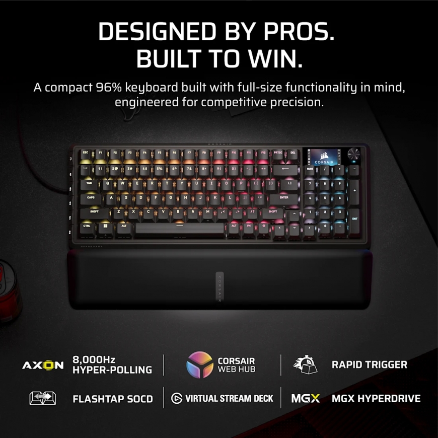 Corsair CH-91E911G-NA keyboard Gaming USB QWERTY US English Black – 2