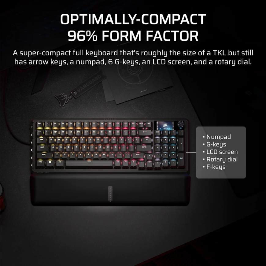 Corsair CH-91E911G-NA keyboard Gaming USB QWERTY US English Black – 4